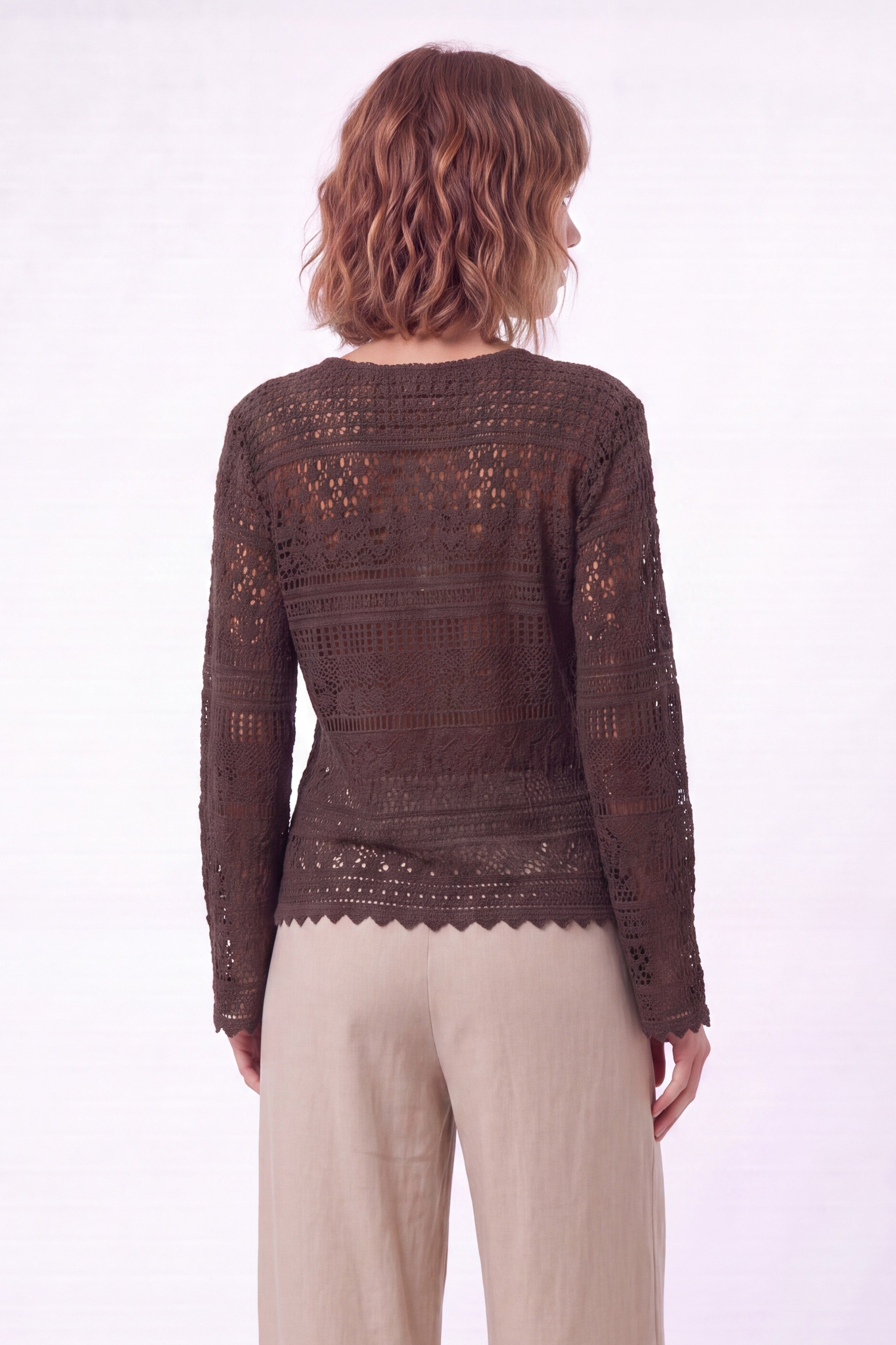 Gilet crochet _ FAUVE