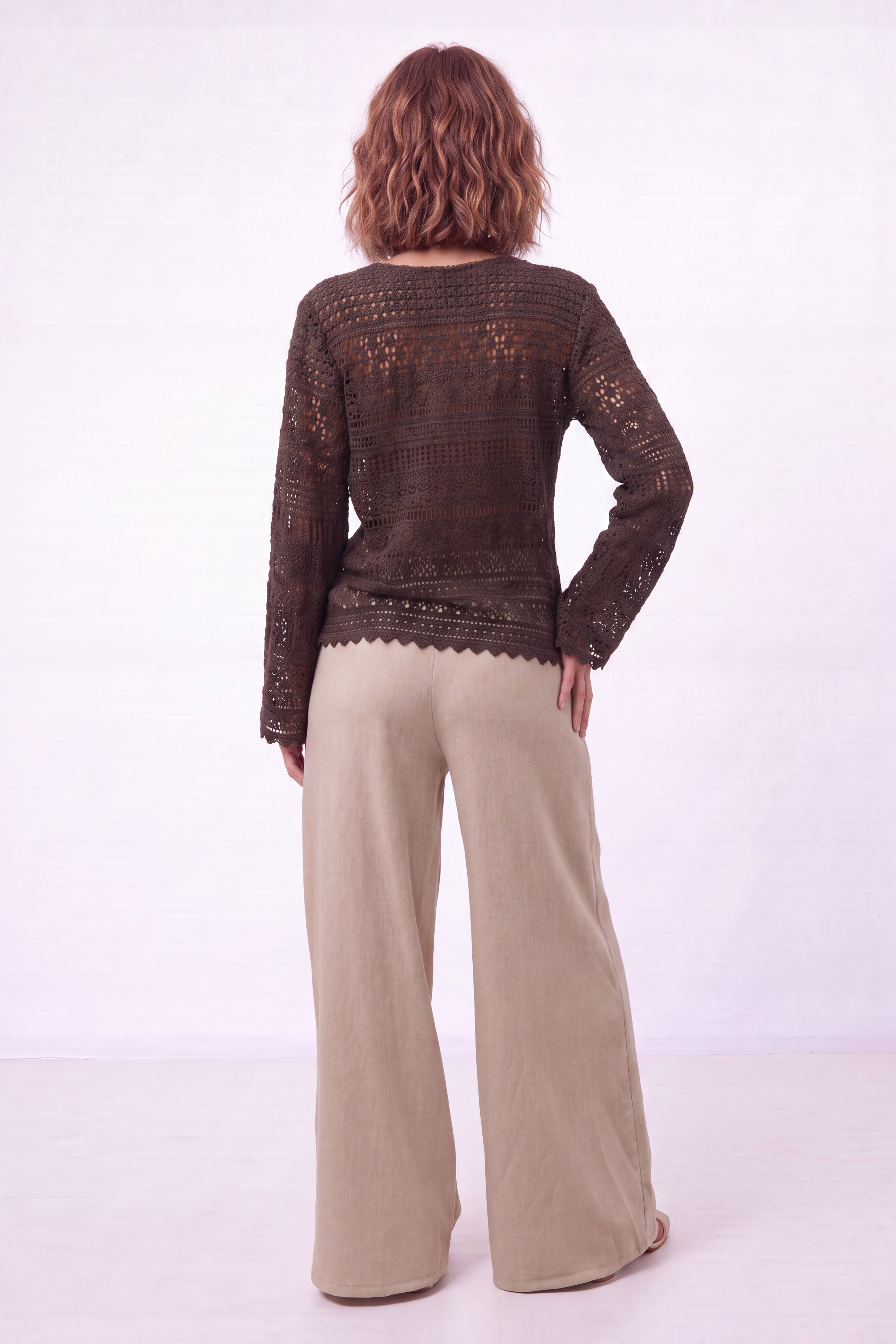 Gilet crochet _ FAUVE