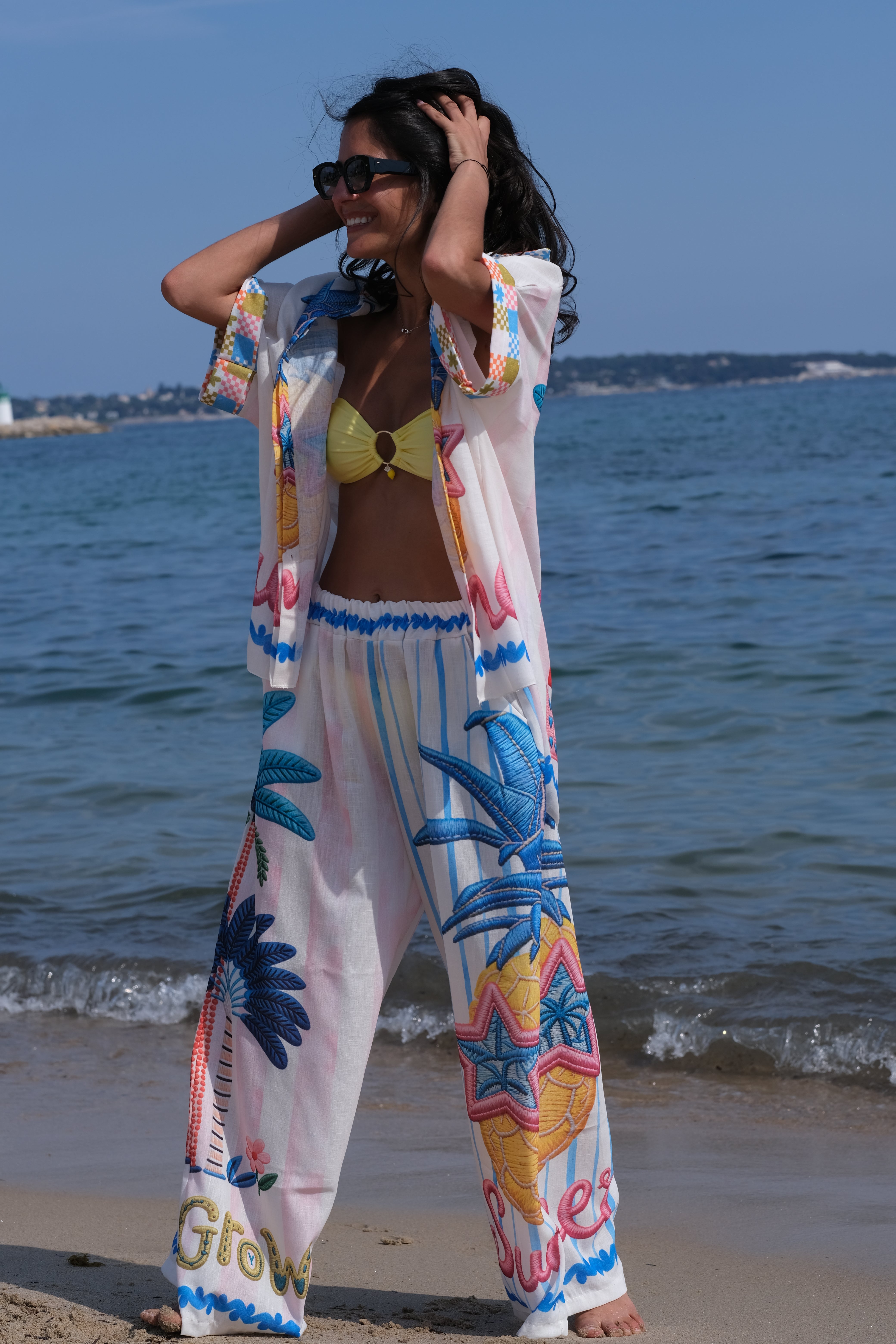 L'amour a la plage - Ensemble pantalon / chemise