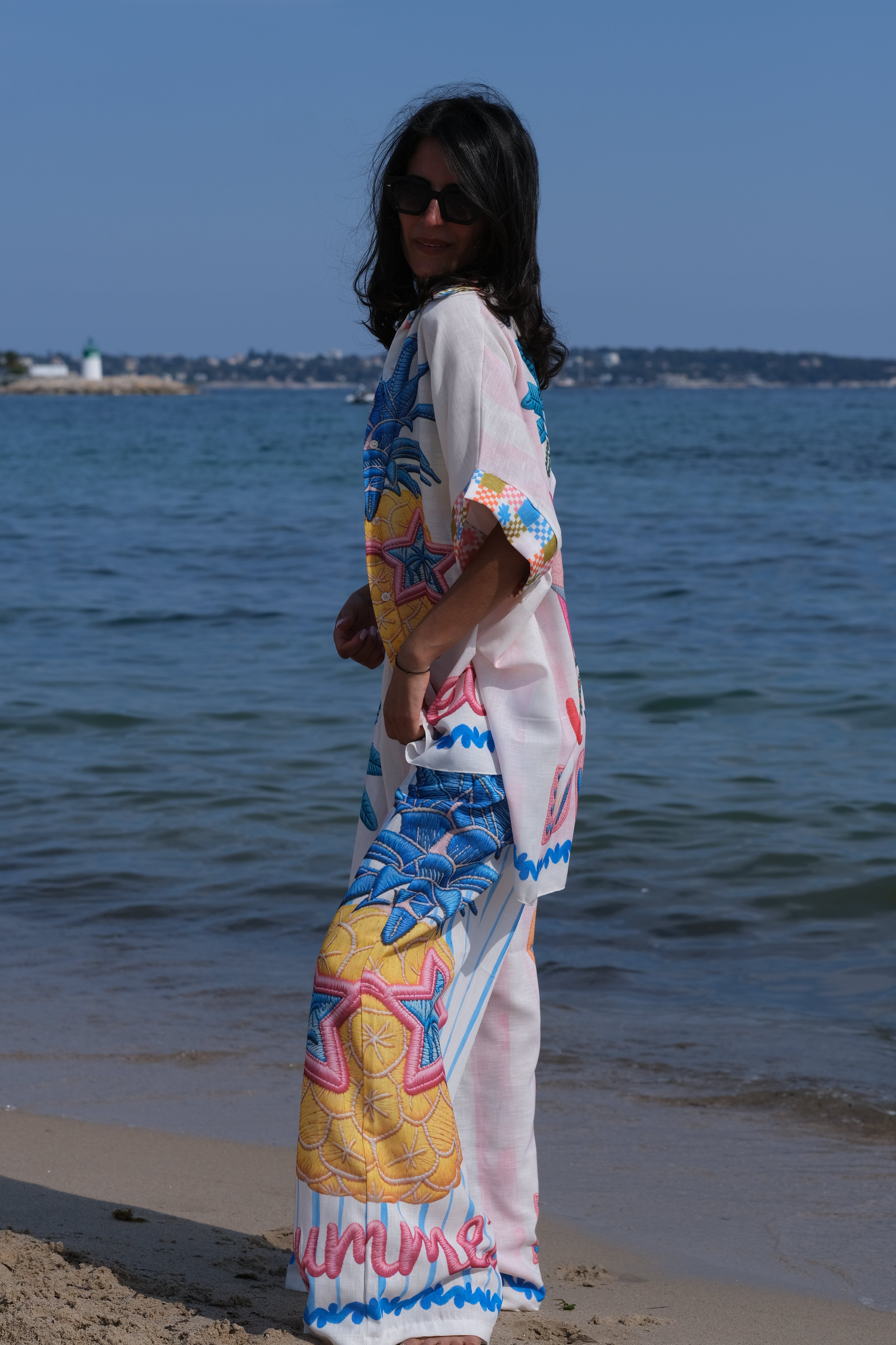 L'amour a la plage - Ensemble pantalon / chemise