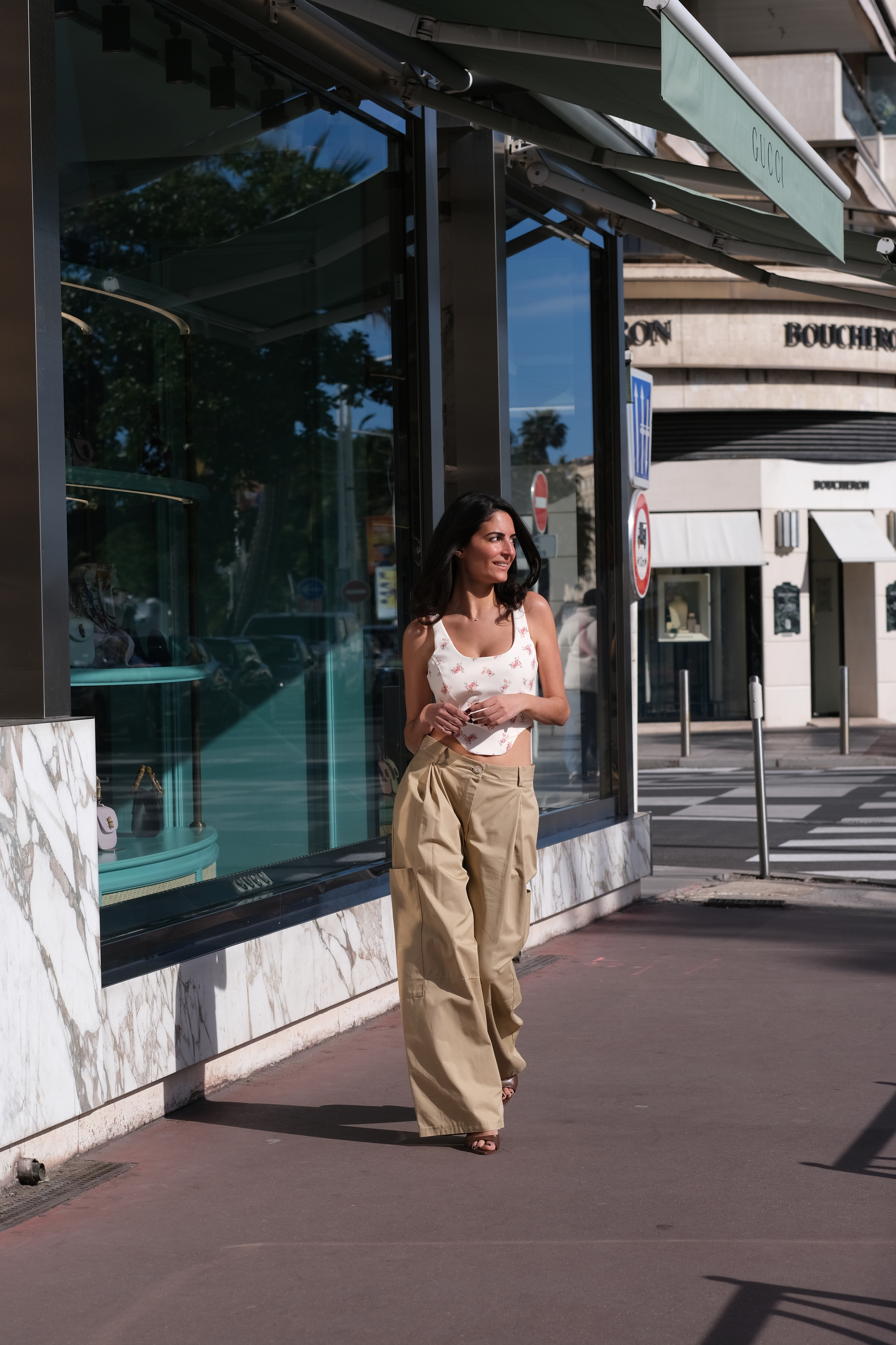 Déterminé - pantalon wide leg cargo