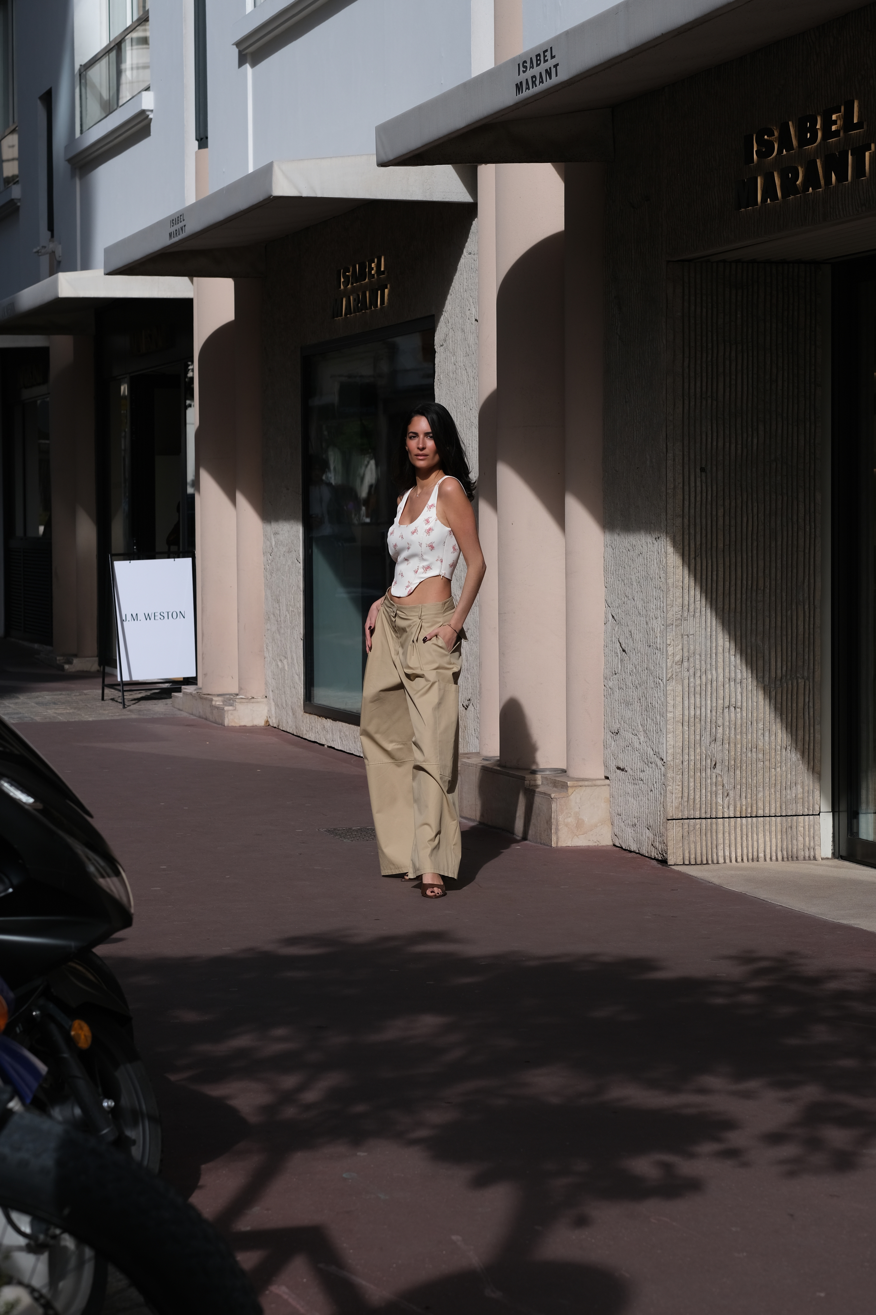 Désir - Bustier fleurie dos smocké