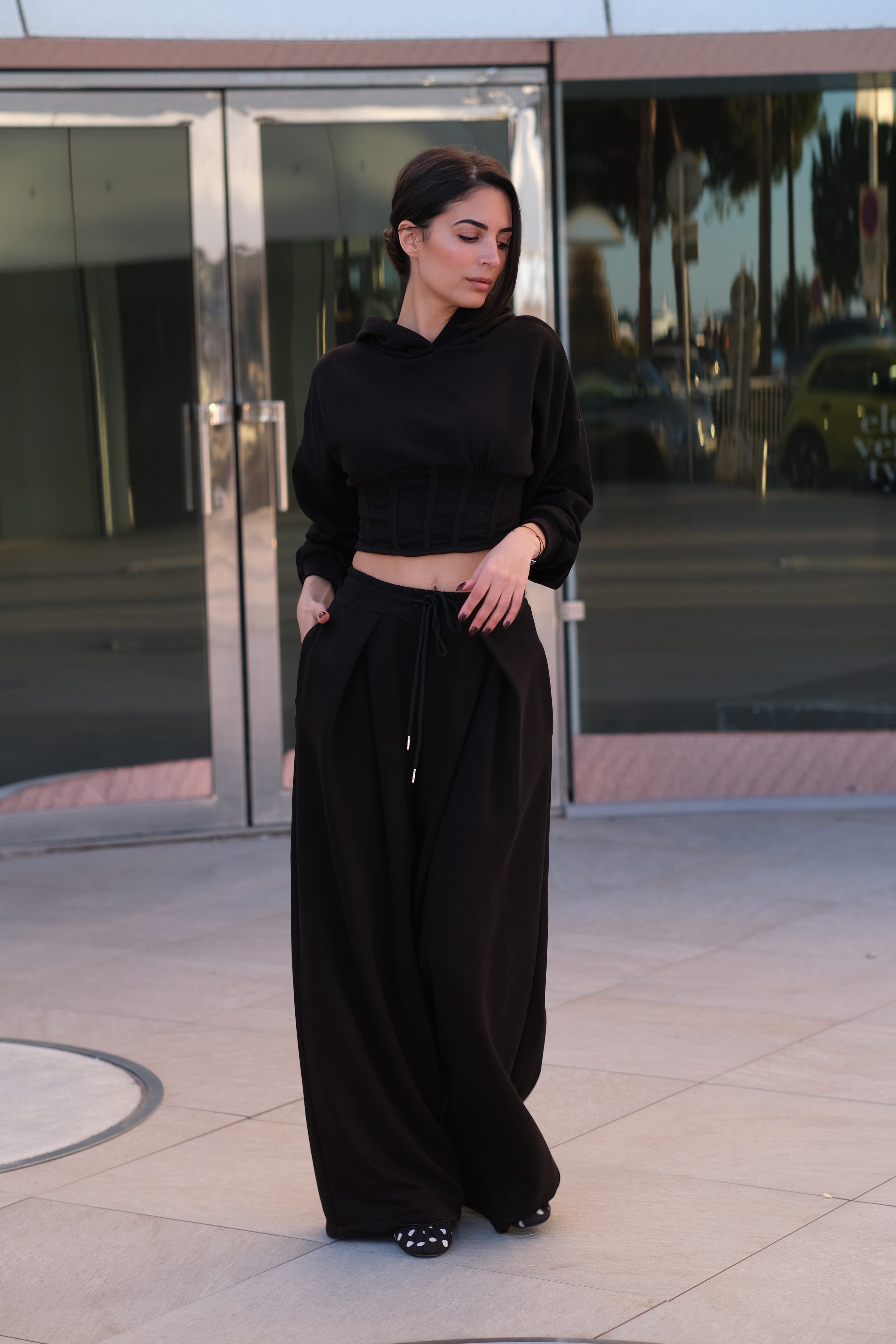 DIMANCHE - Pantalon jogging ample avec lacet