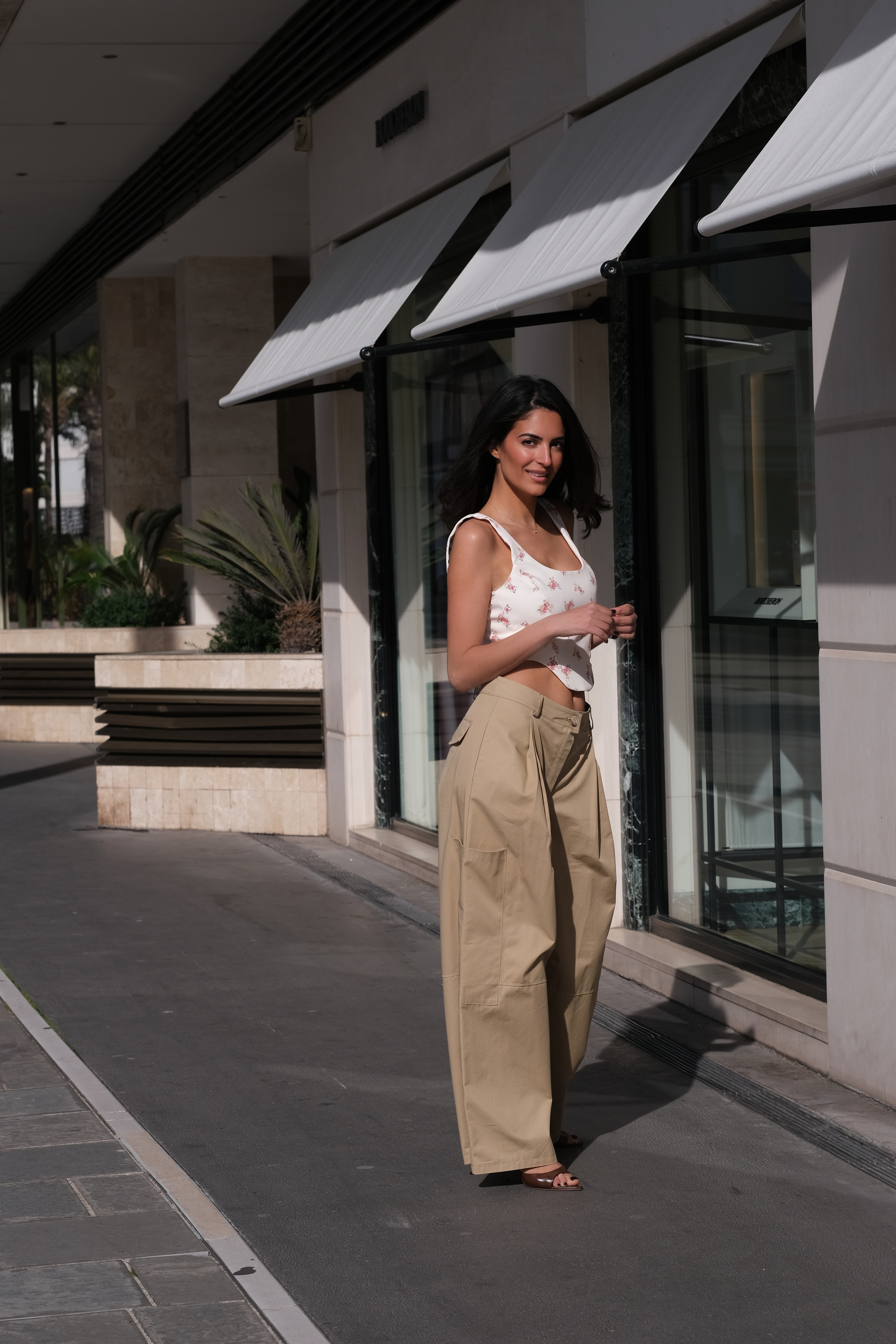 Déterminé - pantalon wide leg cargo