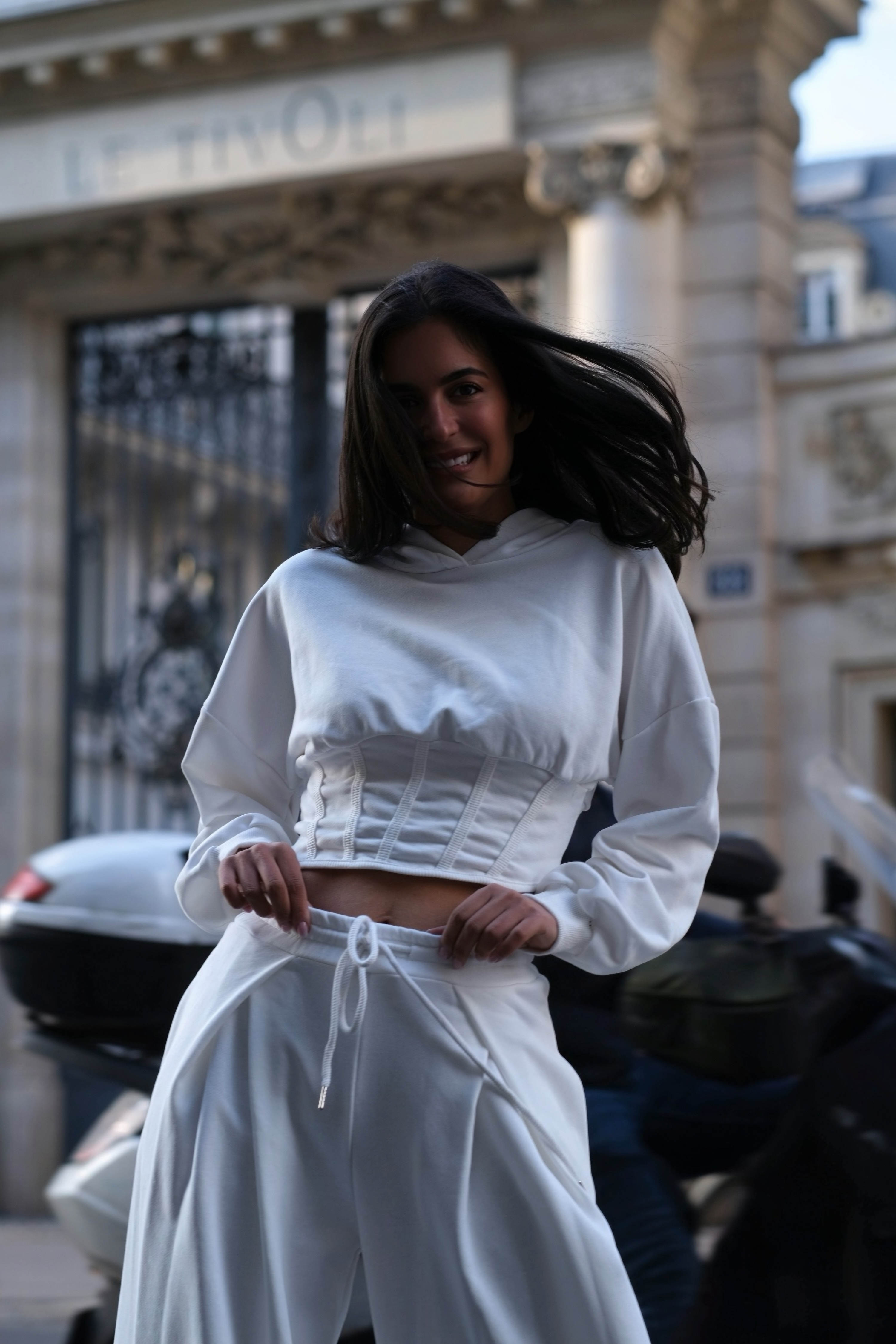 BRUNCH - SWEAT capuche blanc