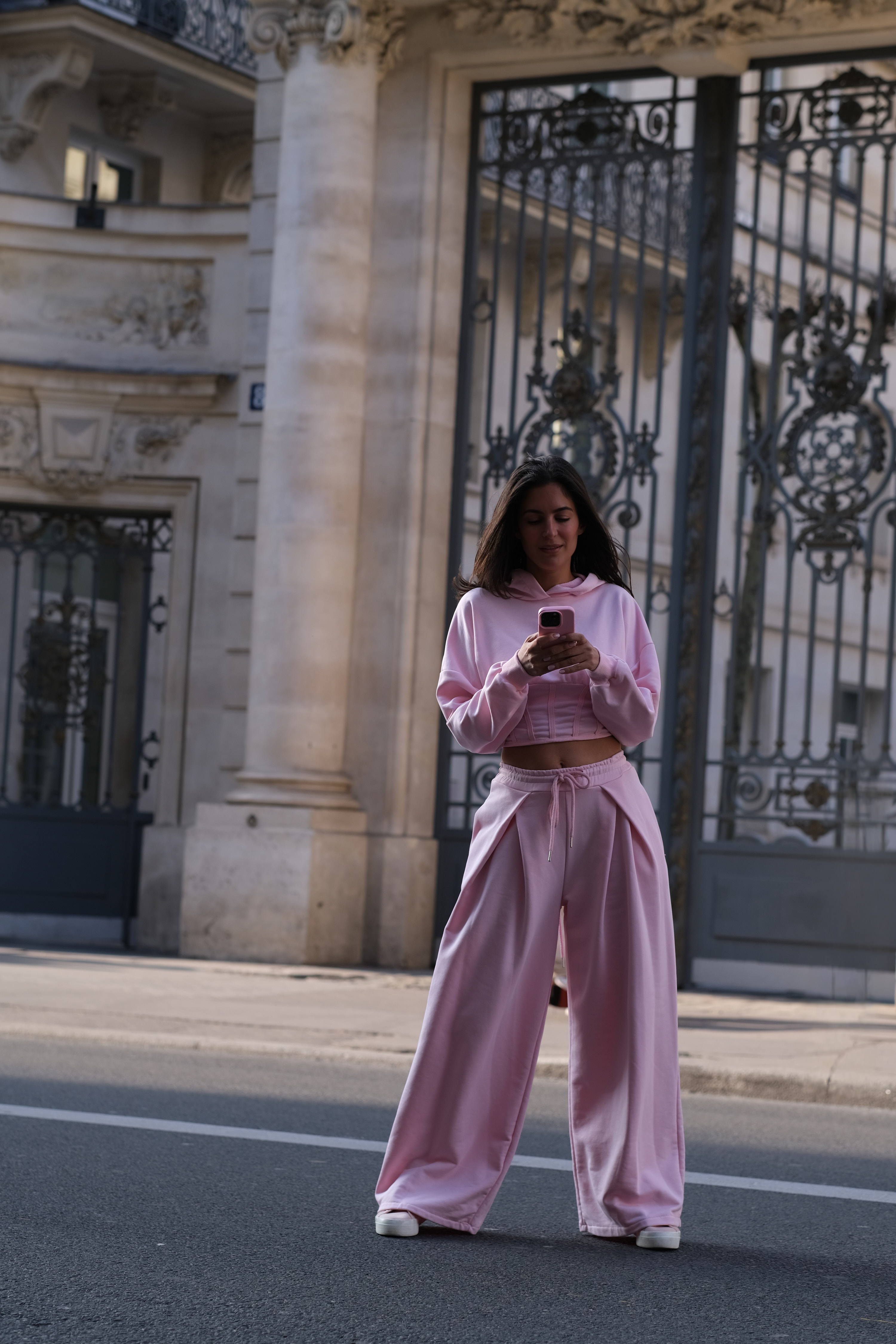 BRUNCH - SWEAT capuche ROSE