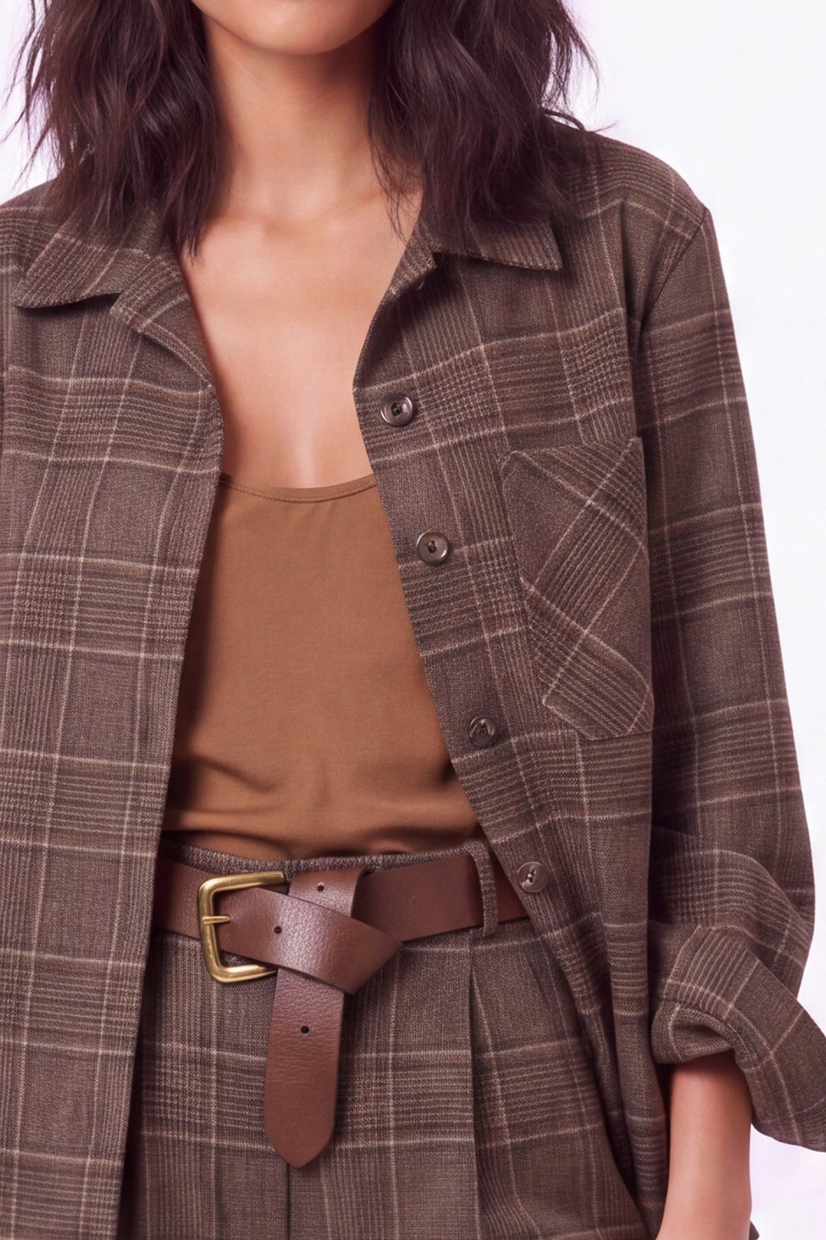 Chemise _ Bridgerton Marron