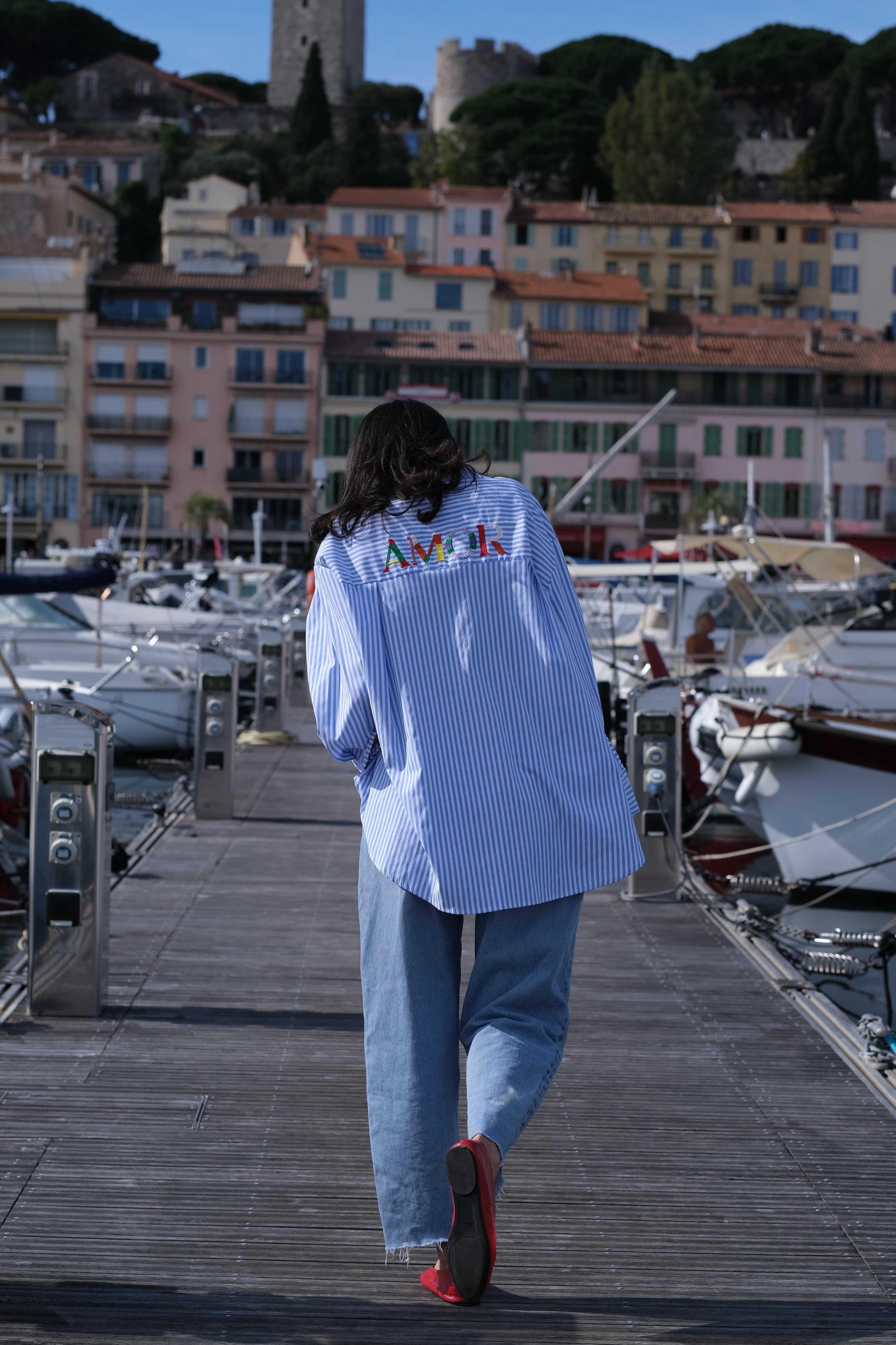 Amour - Chemise en coton avec broderie