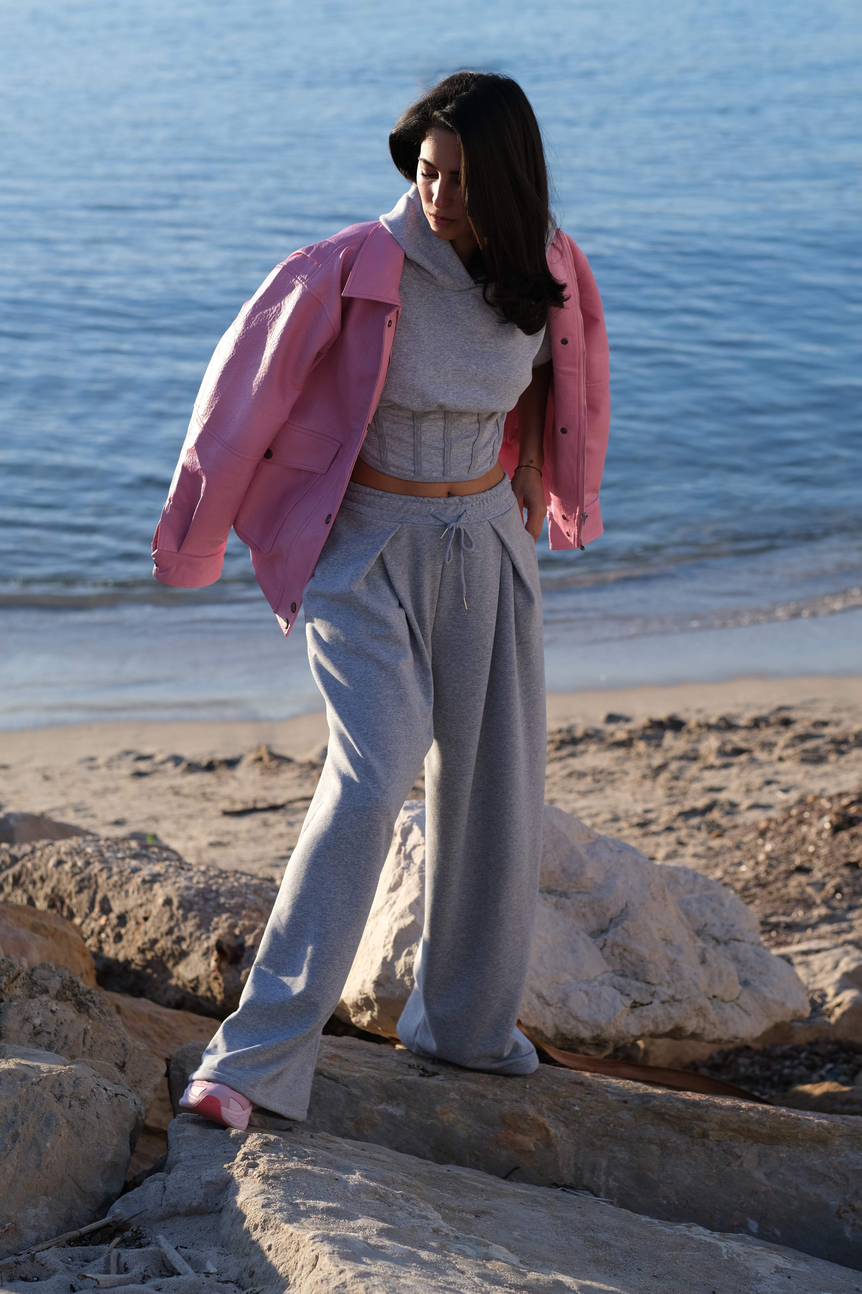 Dimanche - Pantalon jogging ample avec lacet