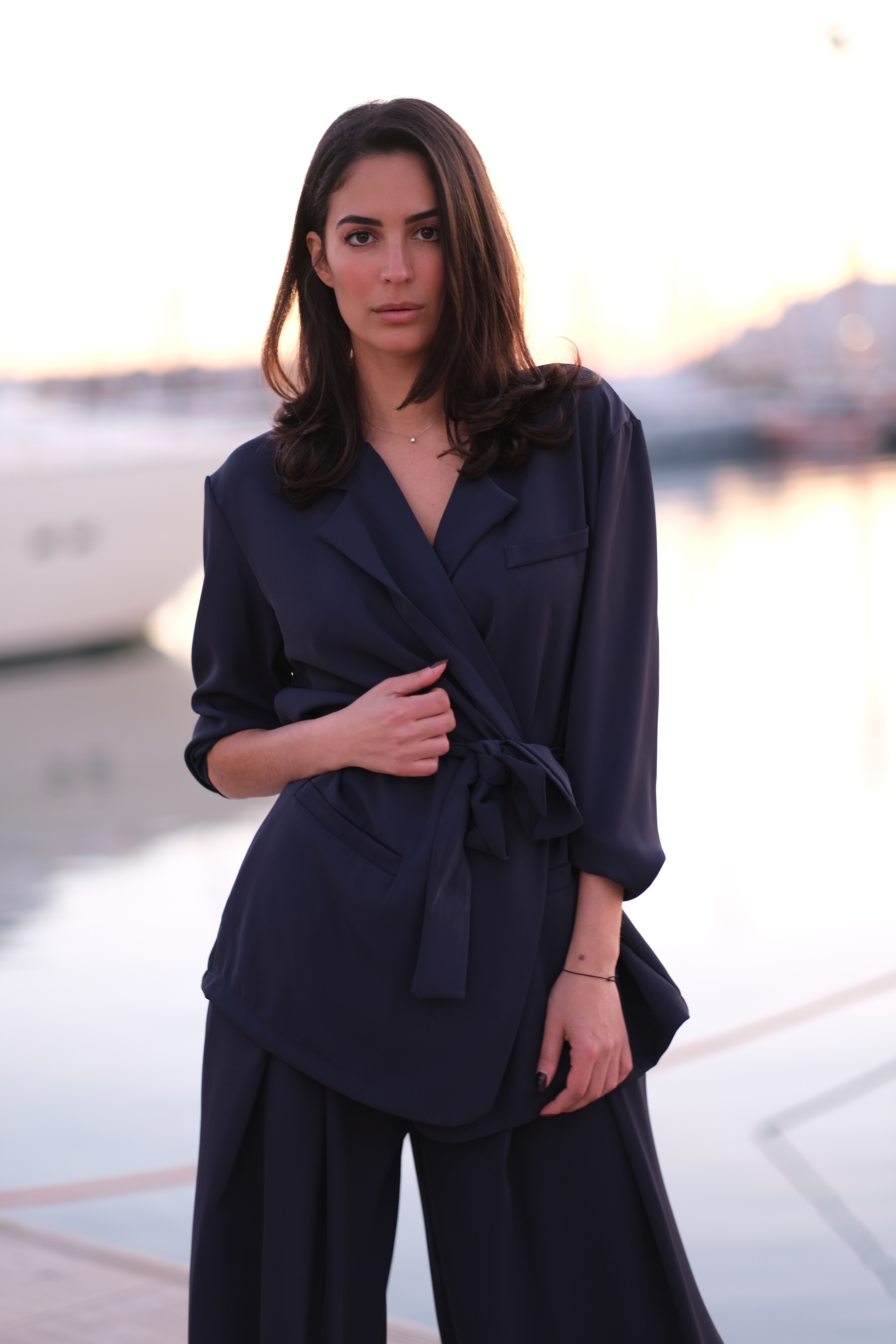 EVIDENCE blazer fluide stretch