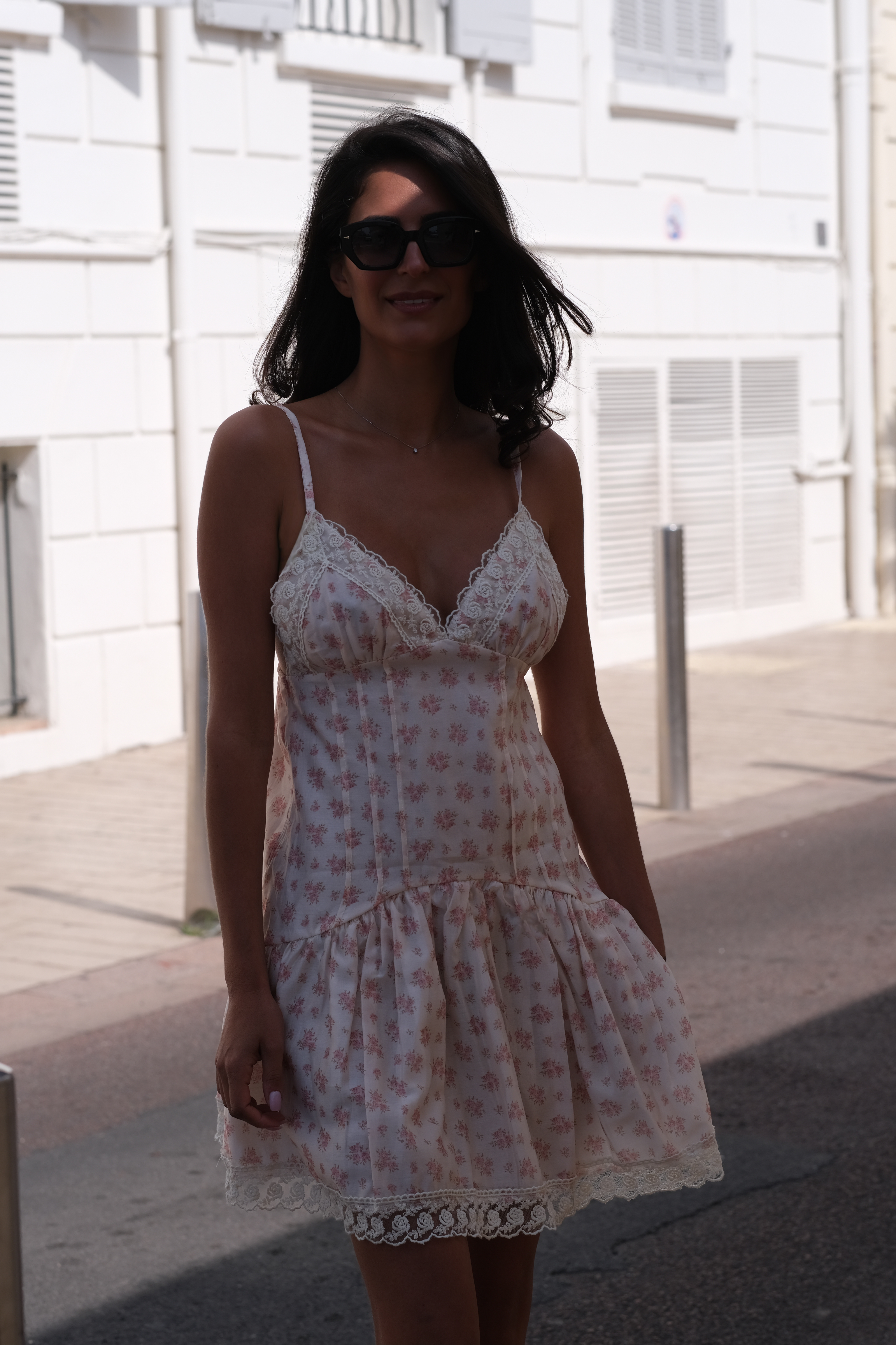 NUIT D'été - Robe bretelles coton fleurs jaune