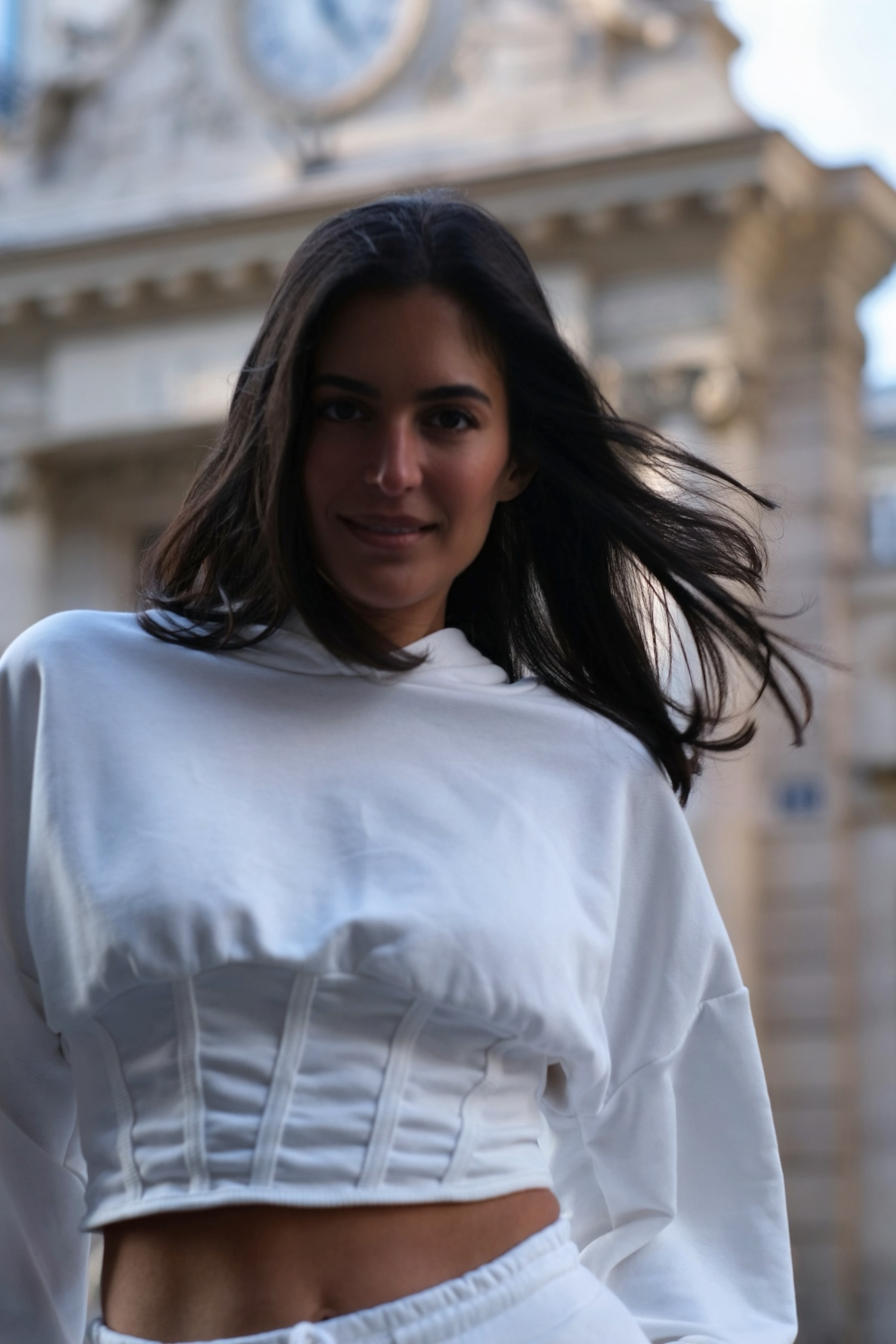 BRUNCH - SWEAT capuche blanc