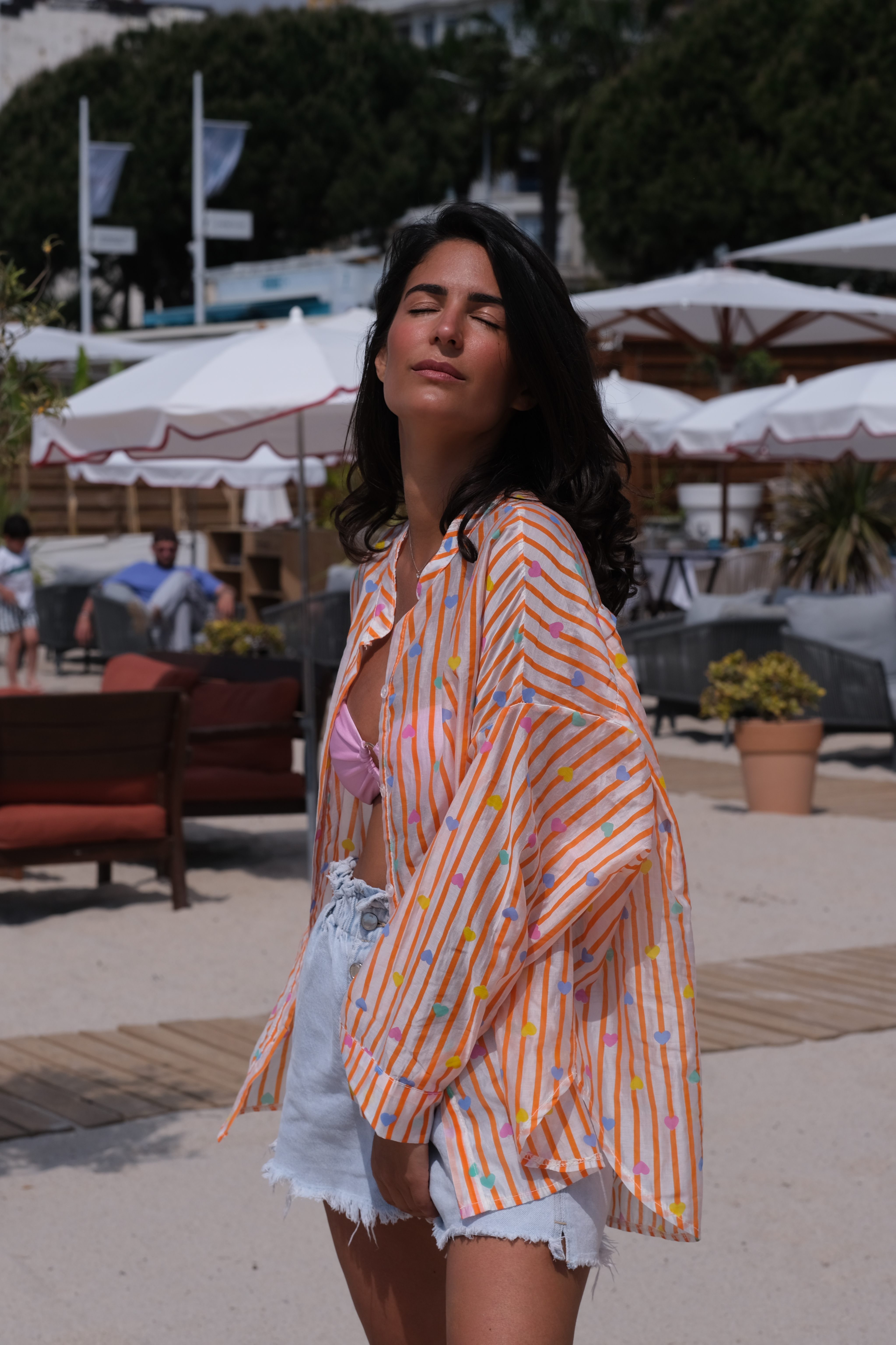 COEUR LEGER - CHEMISE  ORANGE CLAIR
